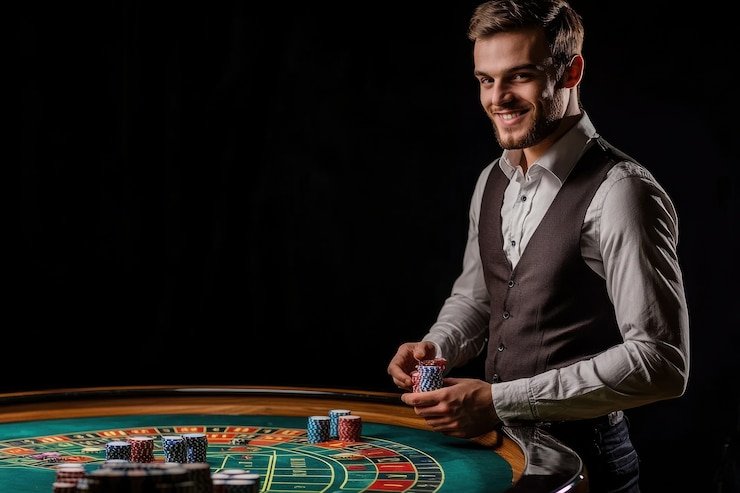 Tim to 288 bekerja di studio live dealer dengan teknologi multi-kamera